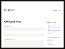 Tablet Screenshot of gregfoley.com